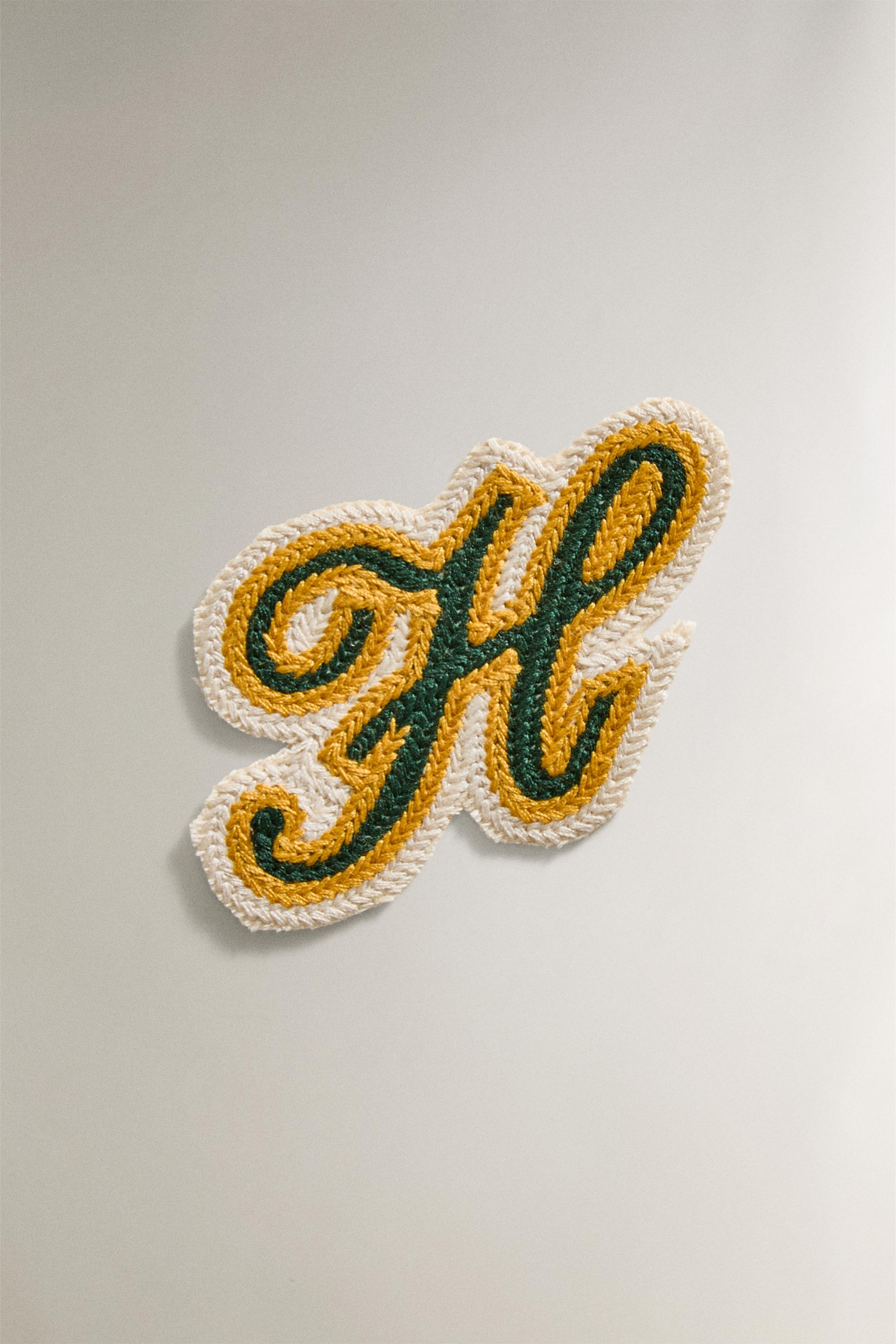 COTTON LETTER H PATCH